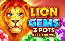 Lion Gems 3 Pots - Hold and Win - Playson