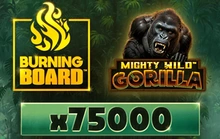 Mighty Wild - Gorilla Burning Board - Wazdan