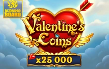 Valentine's Coins Burning Board - Wazdan