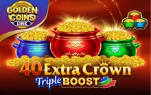 40 Extra Crown Triple Boost Golden Coins Link - Amusnet