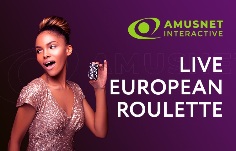 Automat Live European Roulette od Amusnet - zrzut ekranu