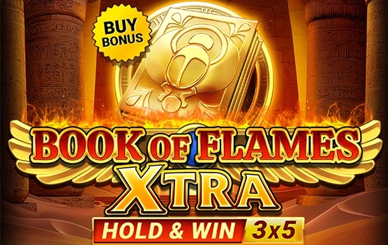 Automat Book of Flames Extra Hold & Win od Novomatic - zrzut ekranu